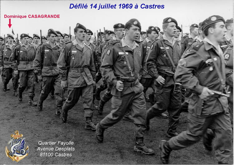 Durée Du Service Militaire En 1969 Photo de classe Défilé 14 juillet 1969 de 1969, 8ème Rpima - Copains d