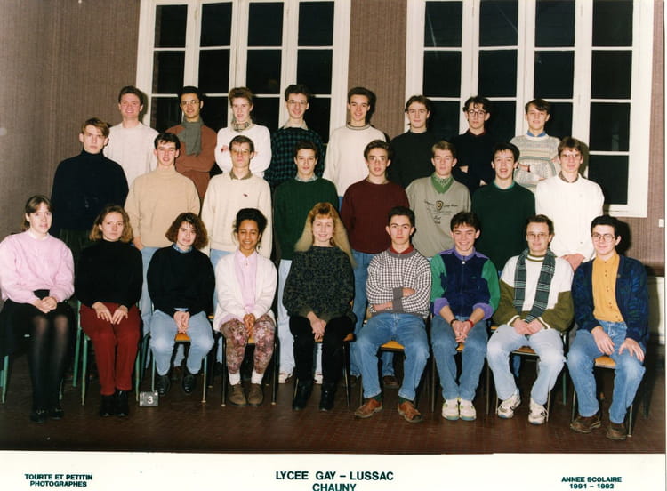Photo de classe Première S3 de 1992 Lycée Gay Lussac Copains d avant