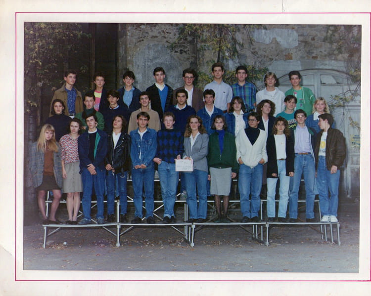 Photo de classe 1ère S6 1989 1990 de 1989 Lycée Gay Lussac Copains d