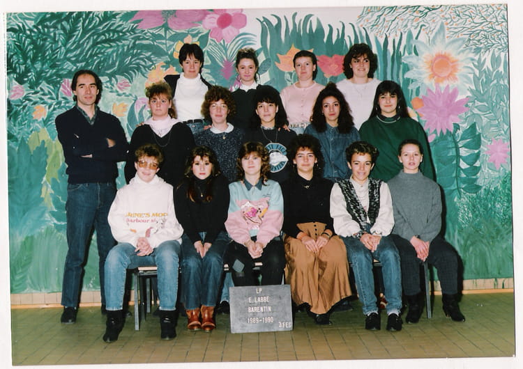 Photo de classe 3 FEC de 1989, Lycée Professionnel Edmond Labbé