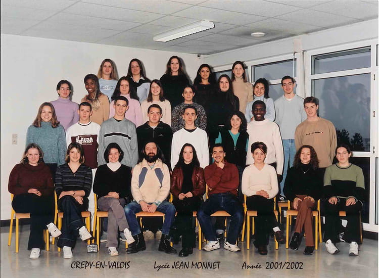 Photo de classe 1ère ES 1 de 2001, Lycée Jean Monnet - Copains d'avant