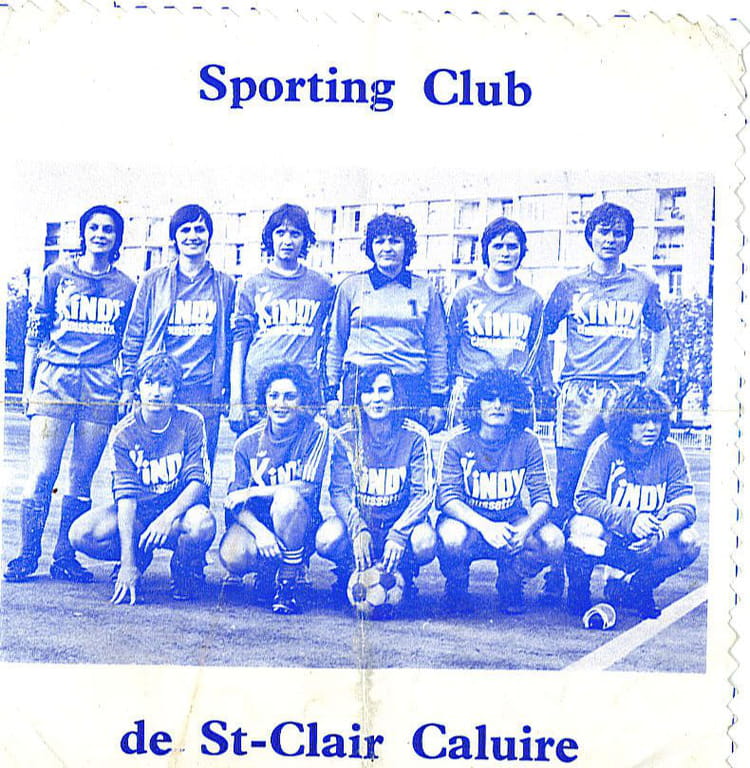 Photo de classe Equipe feminine de 1980, ST CLAIR CALUIRE Copains d'avant
