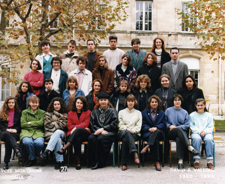 Photo de classe Hypokhâgne de 1992, Lycée Michel Montaigne - Copains d ...