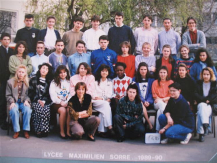 Photo de classe 1ERE GB de 1989, Lycée Maximilien Sorre Copains d'avant