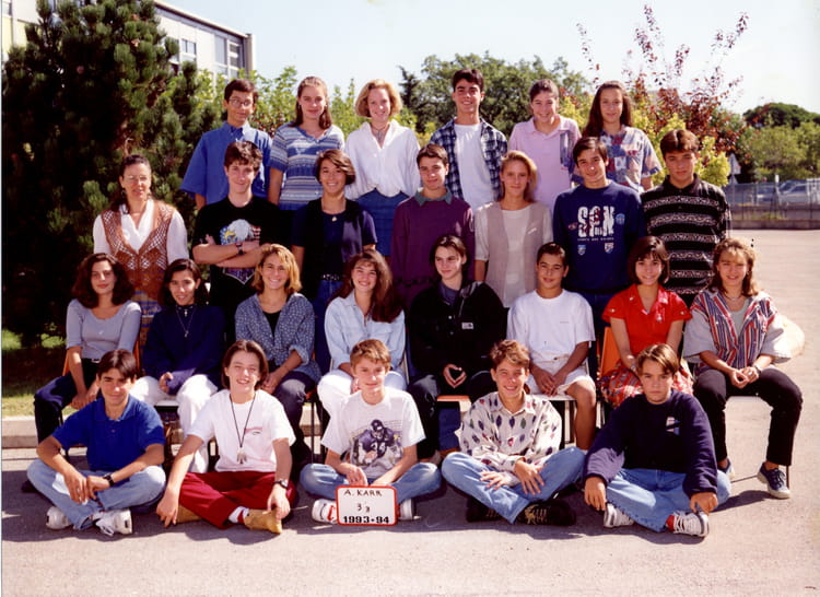 Photo de classe 3ème 3 de 1993, Collège Alphonse Karr Copains d'avant
