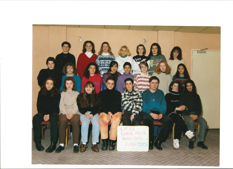 Photo de classe CLASSE SMS ANNE 93 94 de 1993, Lycée Blaise Pascal ...
