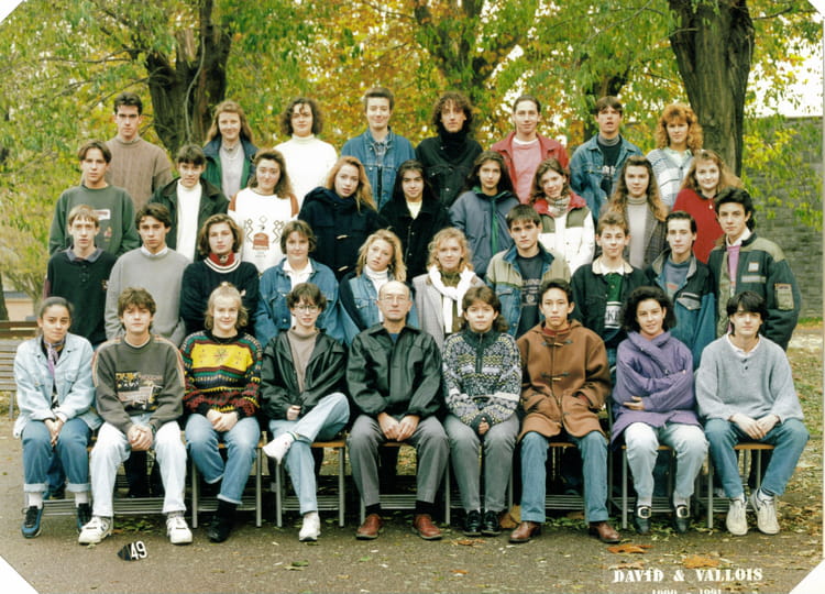 Photo de classe 2e 11 1990-1991 de 1990, Lycée Blaise Pascal - Copains ...
