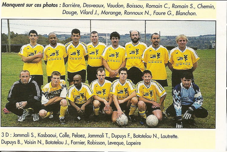 Photo de classe 20002001 Equipe 2 de 2000, Etoile Sportive Champagnac