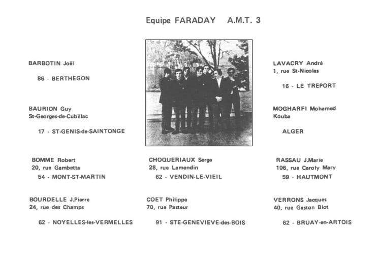 Photo De Classe Equipe Faraday Amt 2 Gurcy Le Chatel De 1969 Enm Ecole Nationale De Metiers Edf Gdf Copains D Avant