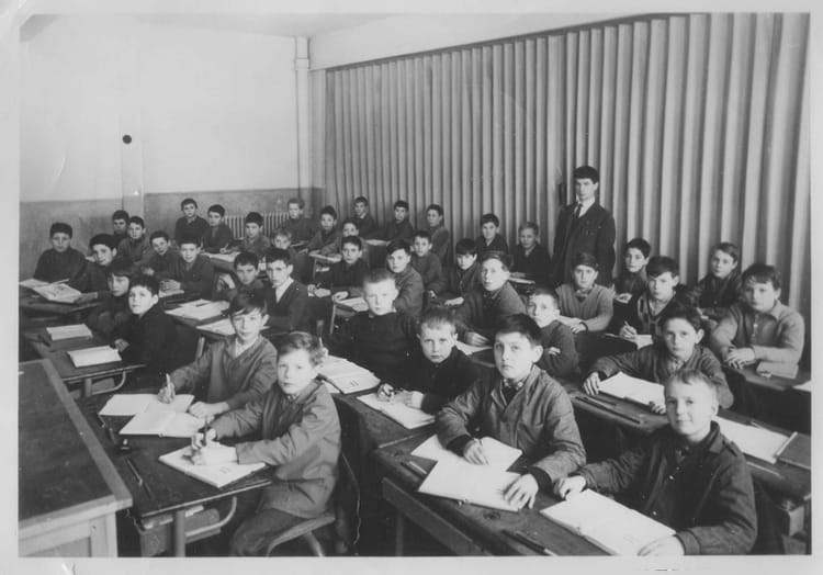 Photo de classe Ecole Frère André septième de 1963, ECOLE DU FRERE