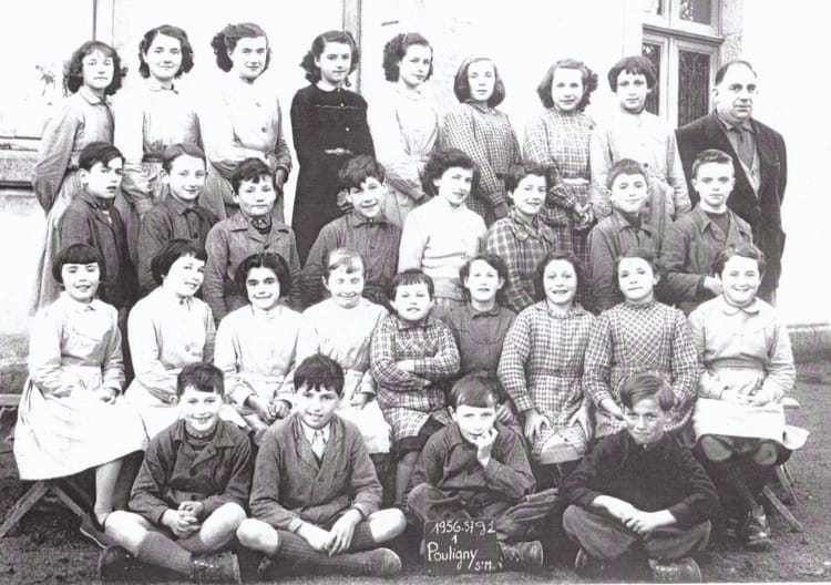 Photo de classe Pouligny saint martin3 de 1955, Ecole Primaire De