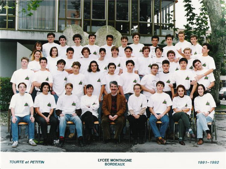 Photo de classe Math Sup 5 de 1992, Lycée Michel Montaigne - Copains d ...