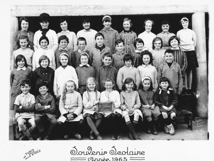 Photo de classe Saint Alban Leysse de 1965, Ecole De La Salette 73