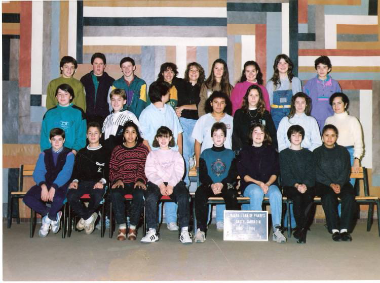 Photo de classe 3°3 1990 1991Collège Jean de prades de 1990, Collège