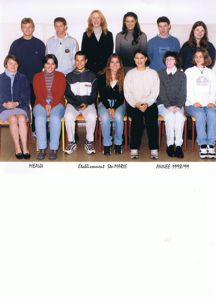 Photo de classe Tle STT ACA de 1998, Lycée Technologique Sainte Marie ...