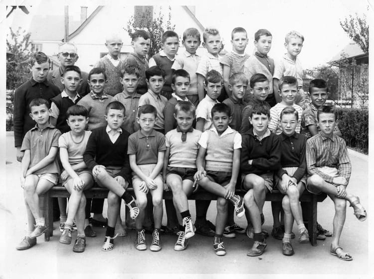Photo de classe école des garçons de 1961, Ecole Carle Bahon Copains