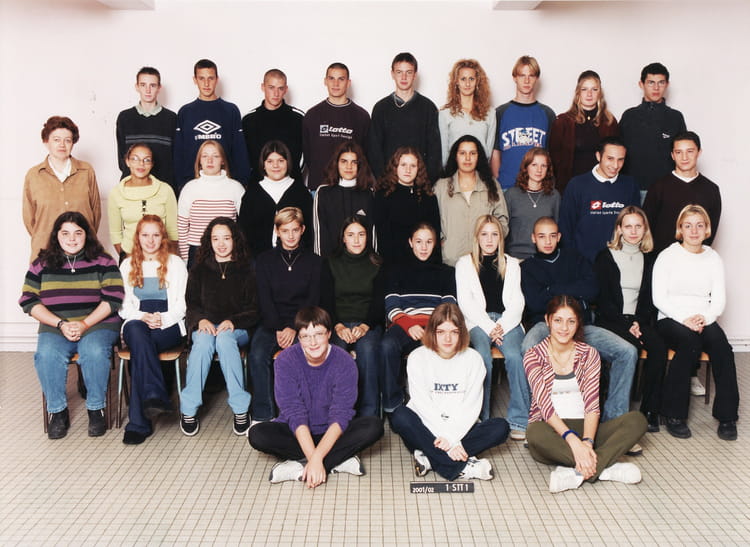 Photo de classe 1ére STT 1 de 2001, Lycée Raymond Poincaré - Copains d ...