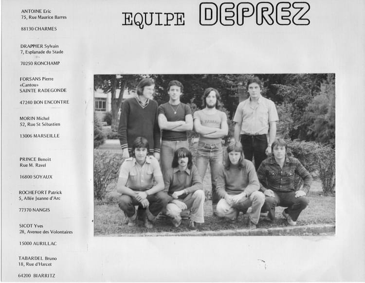 Photo De Classe Equipe Deprez 72 Ae De 1977 Enm Ecole Nationale De Metiers Edf Gdf Copains D Avant