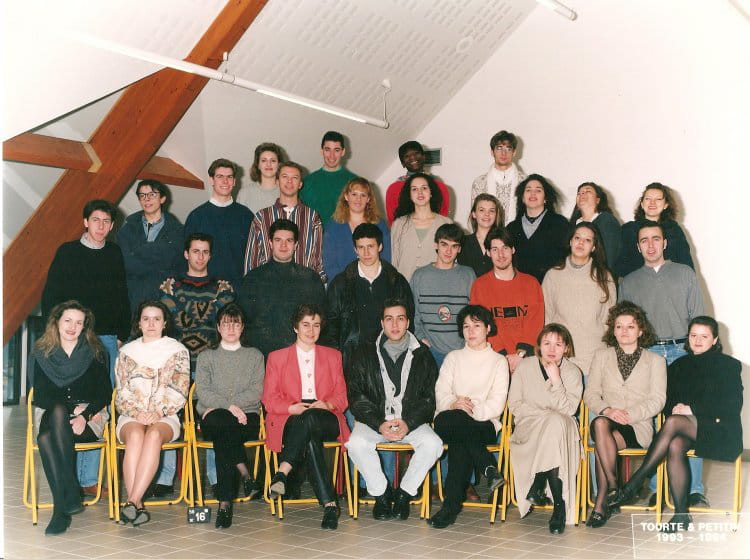 Photo de classe Bts force de vente 1ère année de 1993, Lycée Sacré ...