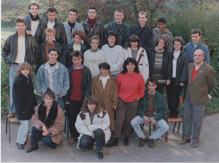 Photo de classe BTS INFO 2ème 1991 1992 de 1992, BTS INFORMATIQUE ST ...