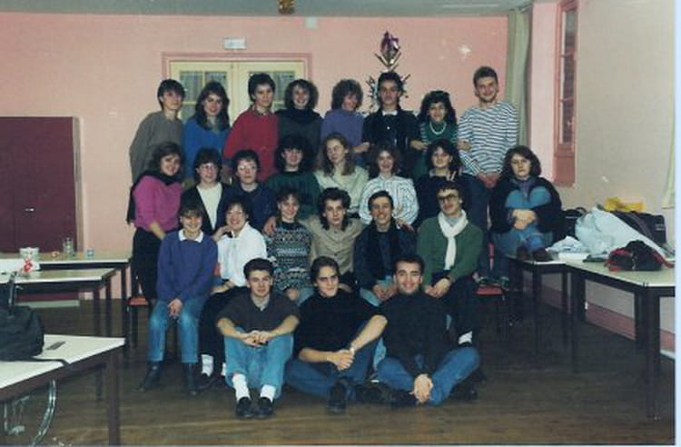 Photo de classe BTS CI 2ème année 89-90 de 1989, BTS COMMERCE ...
