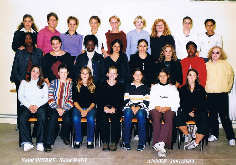 Photo de classe 1ère SMS de 2001, Lycée Saint-pierre Saint-paul