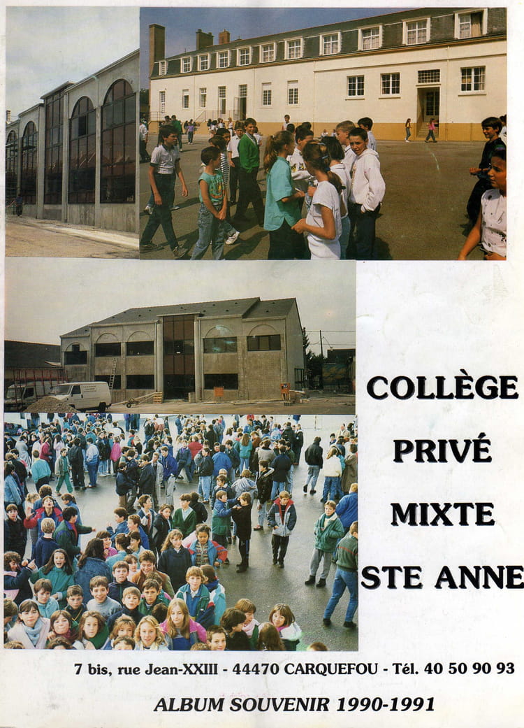Photo de classe Cour de recreation en 1990 de 1990, Collège Sainte-anne ...
