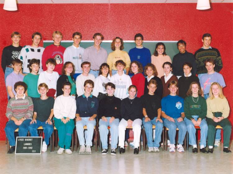 Photo de classe 1ere S1 de 1991, Lycée Diderot - Copains d'avant