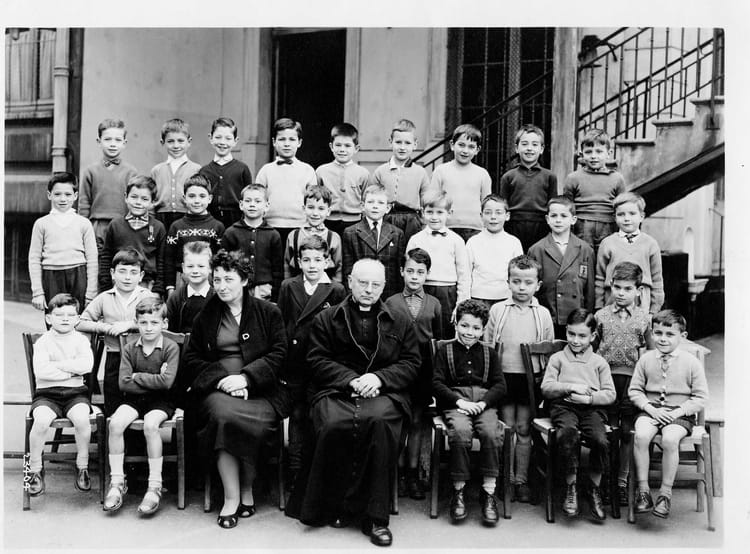 Photo de classe Dixième Rouge de 1958, Collège Privé Fénelon Sainte