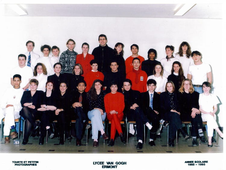 Photo de classe BTS Force de Vente - 1ère année de 1993, Lycée Van Gogh ...