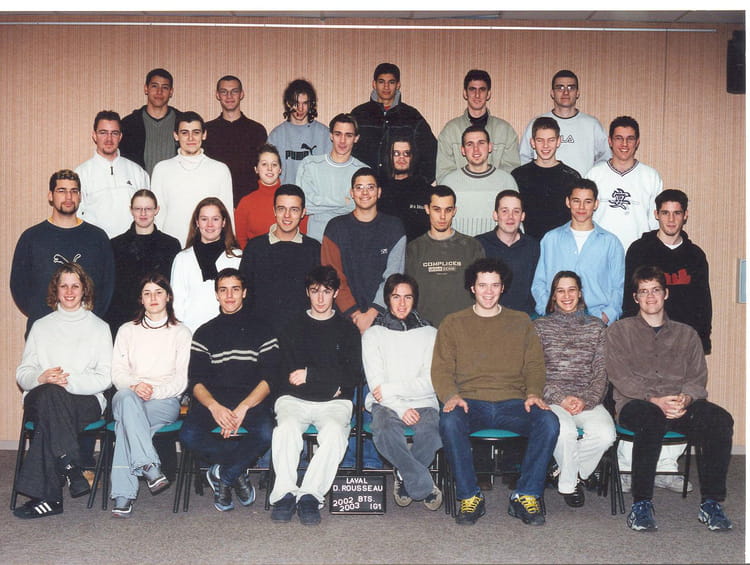 Photo de classe BTS IG 1 année scolaire 2002 2003 de 2002, Lycée ...