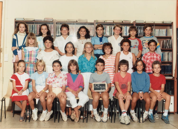 Photo de classe 6 ème D 1985/1986 de 1985, Collège Roustan - Copains d ...