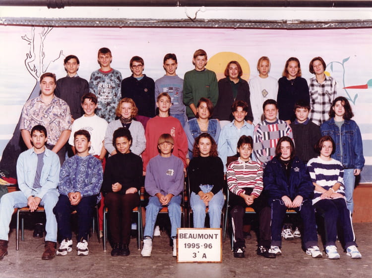 Photo de classe 3ème A de 1996, Collège Théodore Despeyrous - Copains d