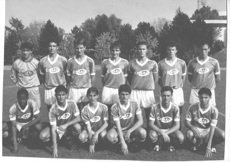 Fanion De Football Vintage COUPE DE FRANCE 1989/1990 - US Valenciennes Vs AS Saint-Étienne