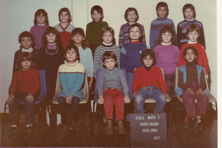 Photo de classe CE1 1982/1983 de 1982, Ecole Jeanfrancois Samazeuilh