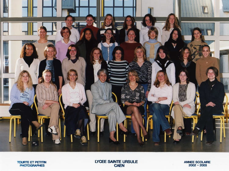 Photo de classe BTS AD de 2002, Lycée Technique Privé Sainte Ursule