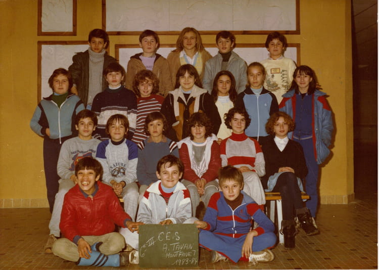 Photo de classe 1983_1984 Tavan_6ieme de 1983, TAVAN Copains d'avant
