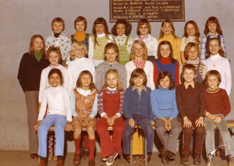 Photo de classe Cm2 de 1974, ECOLE LAMARTINE Copains d'avant