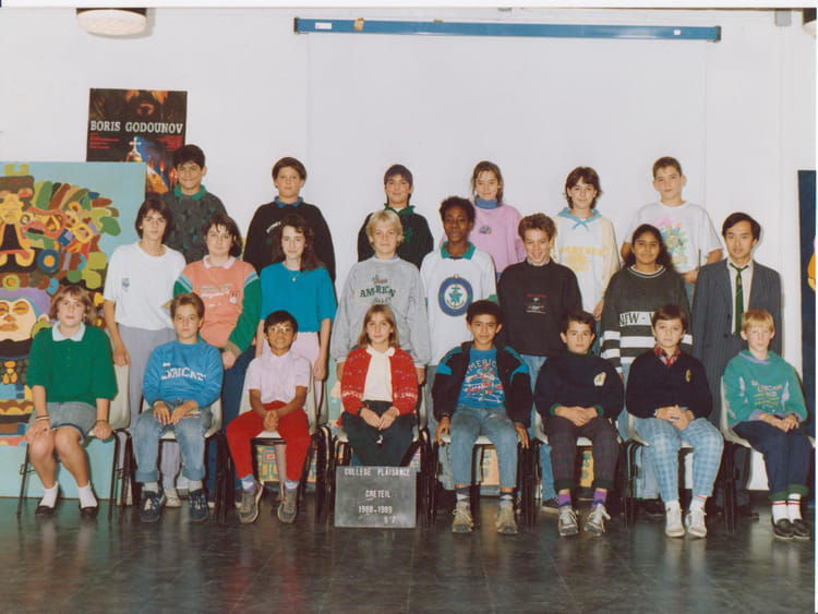 Photo de classe 5éme 7 de 1988, COLLEGE PLAISANCE Copains d'avant