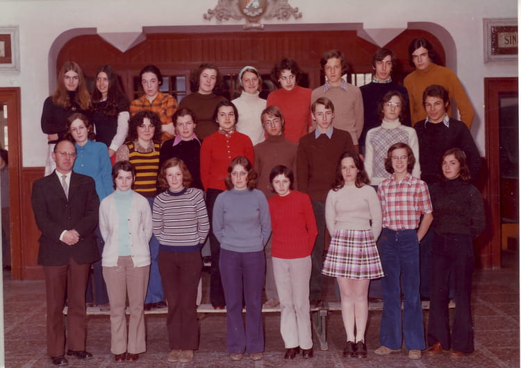 Photo de classe Première B de 1973, Institution Saint Maloprovidence