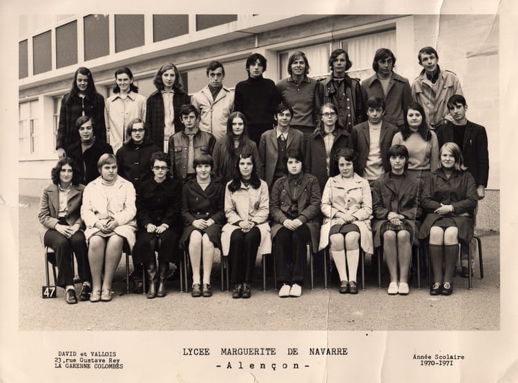 Photo de classe 1ère A'C de 1970, Lycée Marguerite De Navarre Copains d'avant