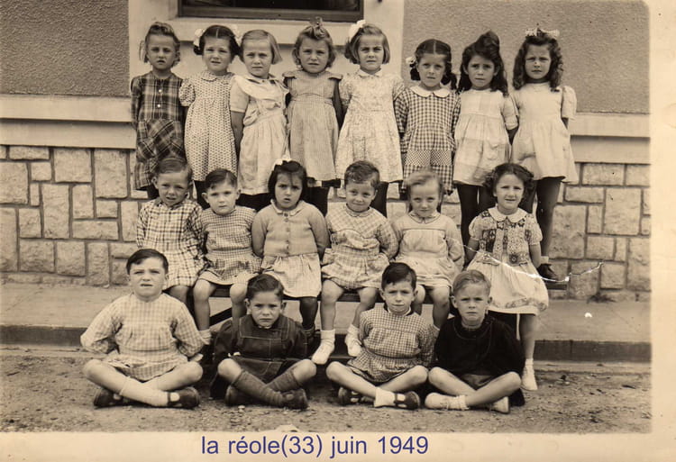 Photo de classe La réole juin 49 de 1949, Ecole Blaise Charlut (La