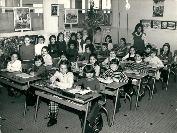 Photo de classe Primaire delacroix de 1970, Ecole Eugène Delacroix