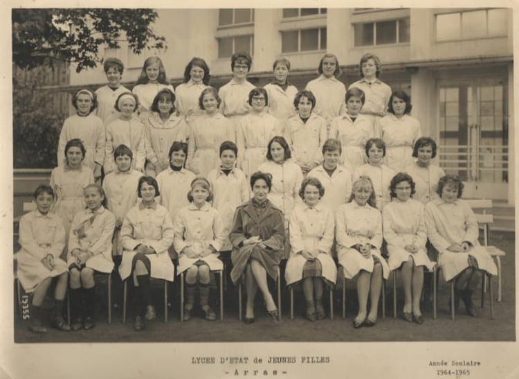 Photo de classe Lycee de jeunes filles ARRAS de 1964, Lycée D'etat De