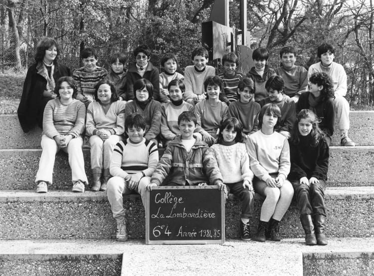 Suzanne Barou De La Lombardière De Canson Photo de classe 6eme4 de 1984, Collège La Lombardière - Copains d'avant