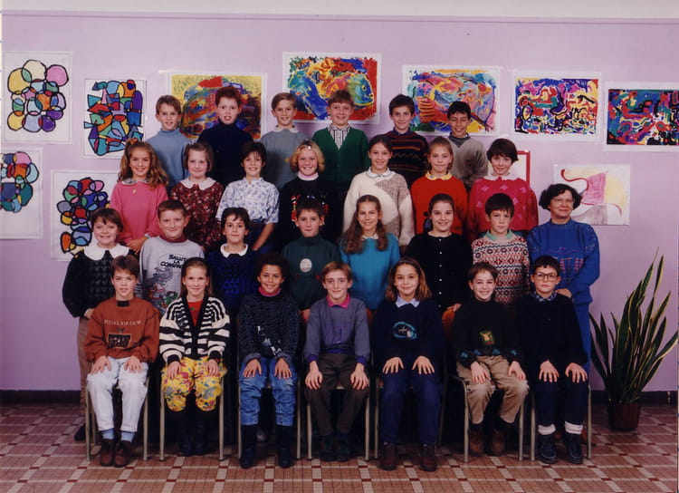 Photo de classe CM2 1990 - 1991 MME DUSSAUTOIRE de 1990, Ecole ...