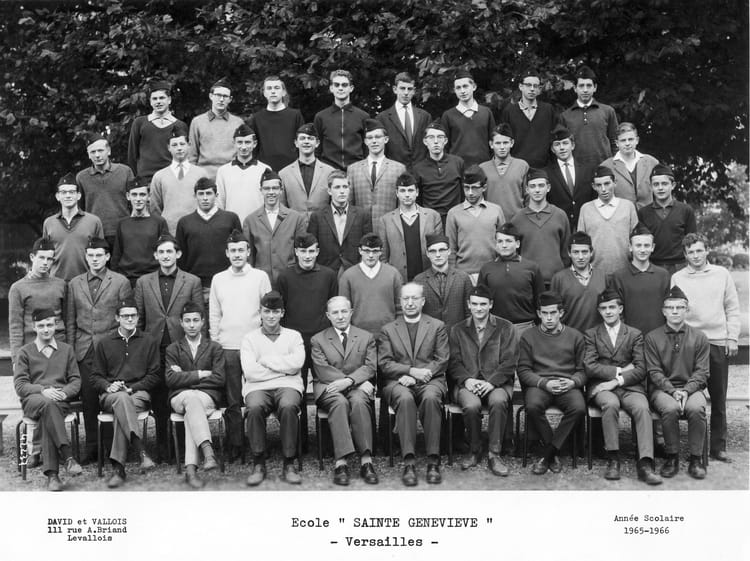 Photo de classe Math Sup 3 de 1965, Ecole Saintegenevieve (Prepa