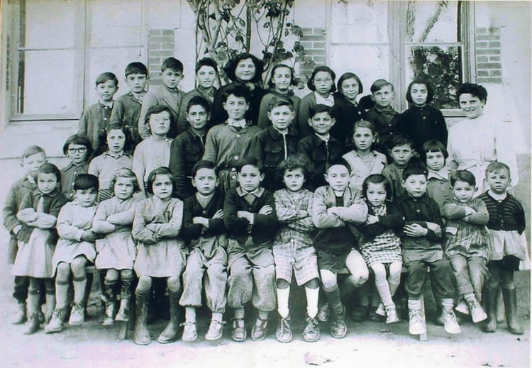 Photo de classe CM de 1955, Ecole Primaire (Saint Andre) Copains d'avant