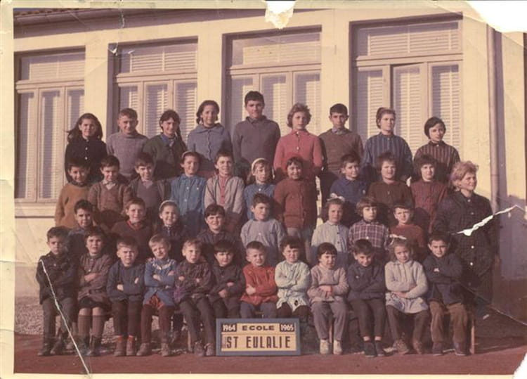Photo de classe Ste EULALIE de 1964, ECOLE DE SAINTE EULALIE Copains