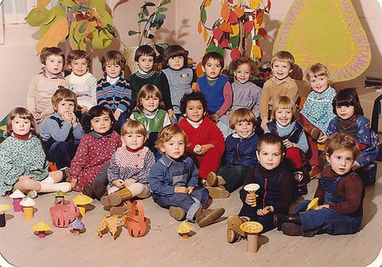 Photo de classe Petite section maternelle de 1980, Ecole Albert Camus